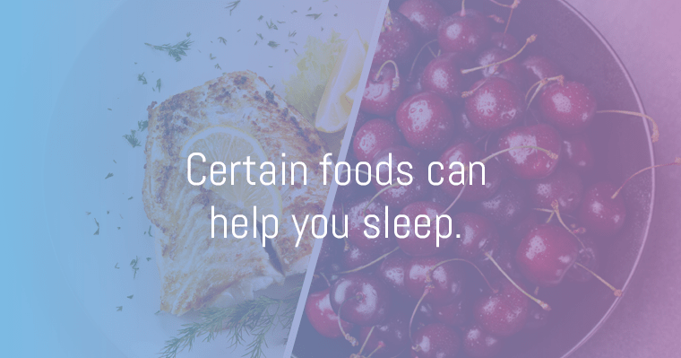 Eating certain foods can help you fall asleep.