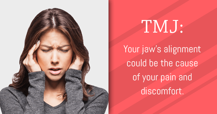 Misaligned teeth or jaws can cause headaches related to TMJ disorder.